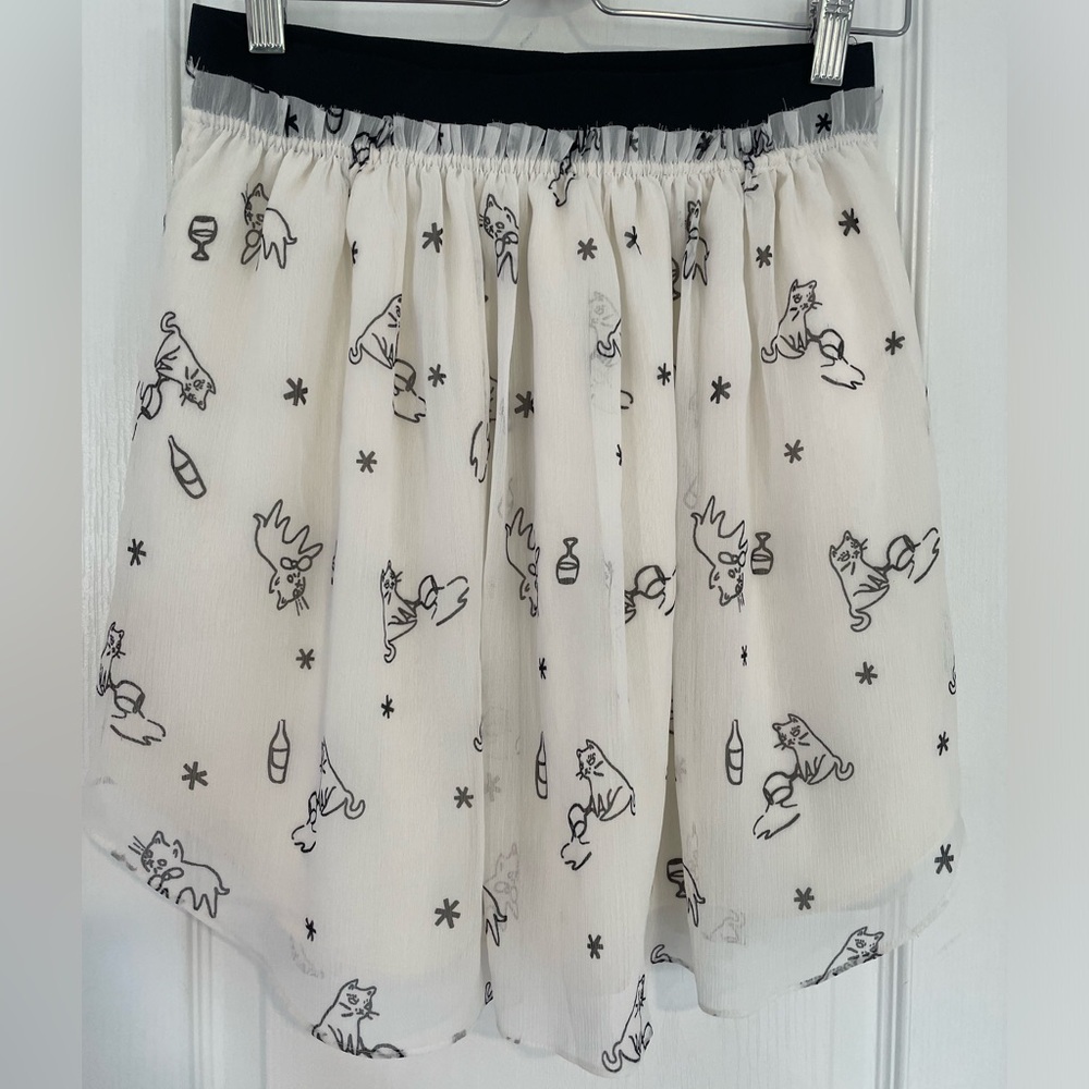 Aritzia Talula Chiffon Mini Skirt, Small
